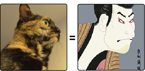 口元が完全に一致